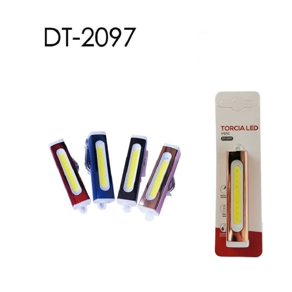 Mini Torcia Led Cob In Alluminio Portachiavi Tascabile Ip20 Vari Colori Dt-2097 Casa, arredamento e bricolage > Bricolage e fai da te > Torce Trade Shop italia - Napoli, Commerciovirtuoso.it