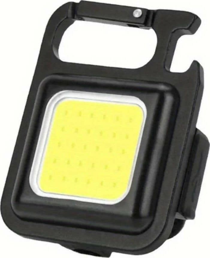 Mini-torcia-led-ricaricabile-multifunzione-con-4-modalità-di-illuminazione-portachiavi-apribottiglie-e-supporto-magnetico
