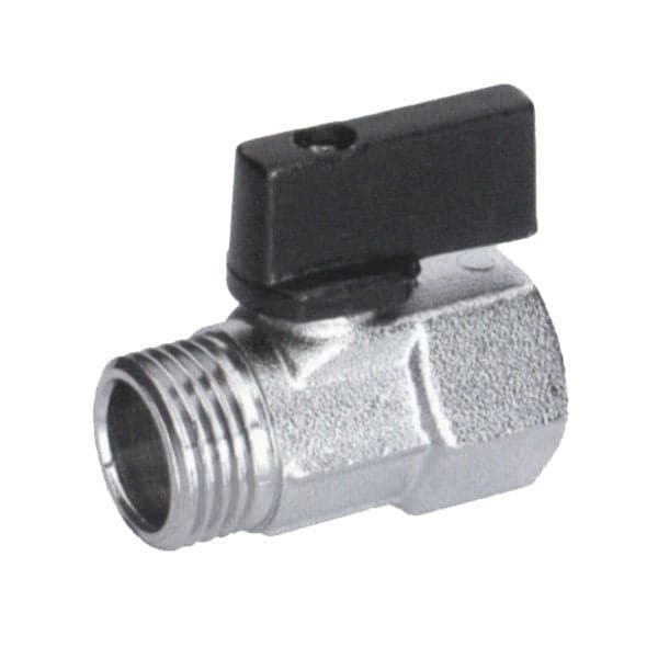 Minisfera con maniglia in metallo, da M 1/2 x F 1/2 in Set maniglie BagnoClic.it - Pregnana Milanese, commercioVirtuoso.it