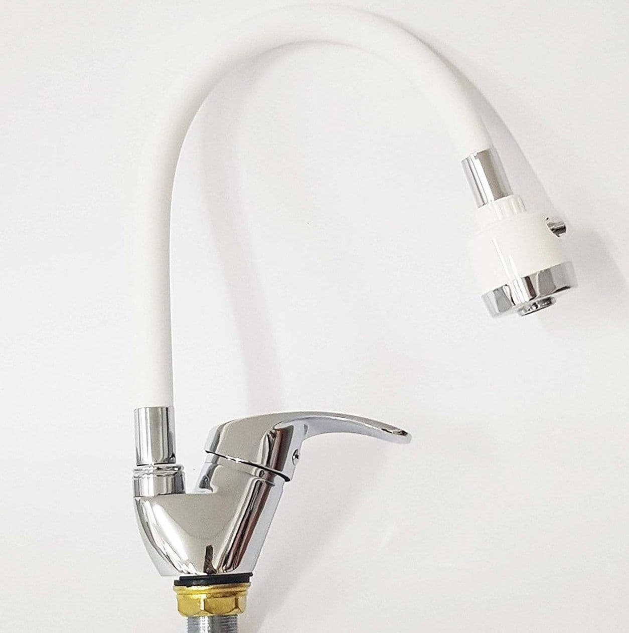 Miscelatore Lavello Easy_52850a Bianco Cromato Lavandino Doccetta Flessibile 360 Casa, arredamento e bricolage > Cucina > Rubinetti Cucina Trade Shop italia - Napoli, Commerciovirtuoso.it