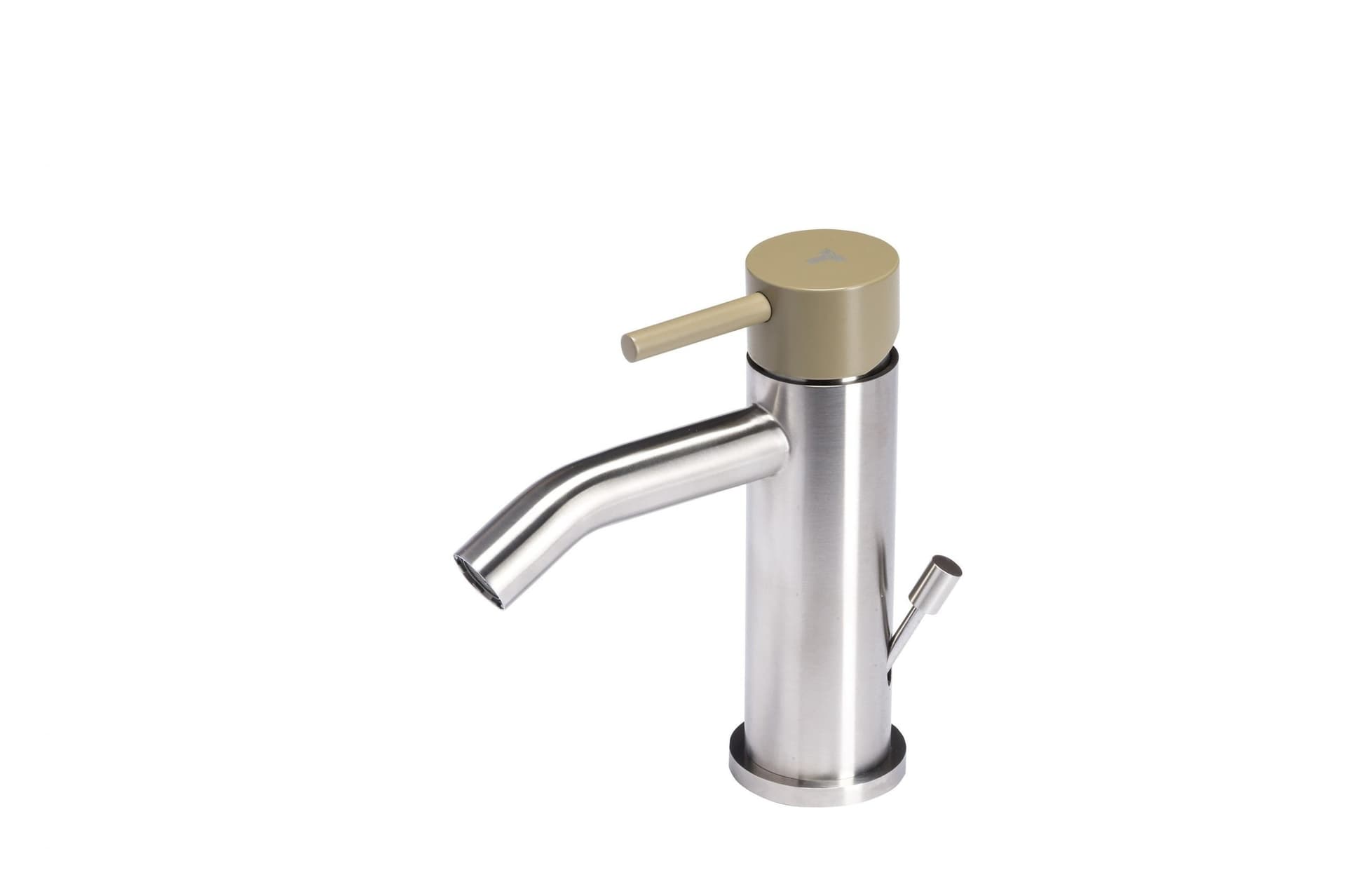 Miscelatore-per-Bidet-con-scarico-e-maniglia-colorata-di-Tubico