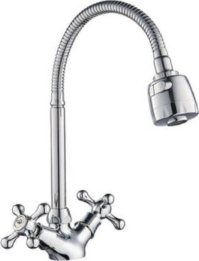 Miscelatore Rubinetto Flessibile Manopole Croce Cucina Lavello Ottone Roma 69408 Fai da te/Attrezzature per cucine e bagni/Impianti per la cucina/Rubinetti da cucina/Rubinetti per lavelli da cucina Trade Shop italia - Napoli, Commerciovirtuoso.it