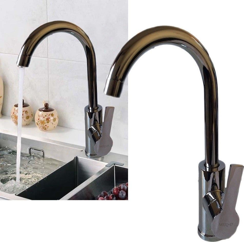 Miscelatore Rubinetto Lavabo Lavello Cucina Acciaio Cromato Monocomando Fai da te/Attrezzature per cucine e bagni/Impianti per la cucina/Rubinetti da cucina/Rubinetti per lavelli da cucina Trade Shop italia - Napoli, Commerciovirtuoso.it