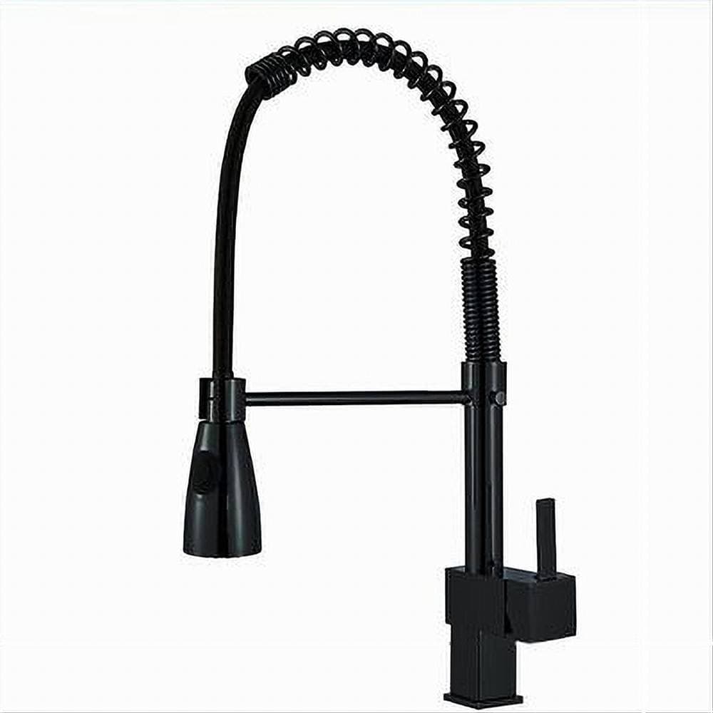 MISCELATORE RUBINETTO LAVELLO CUCINA GETTO A MOLLA BOCCA GIREVOLE NERO QUADRA 87470 in Rubinetti per lavelli da cucina Trade Shop italia - Napoli, commercioVirtuoso.it