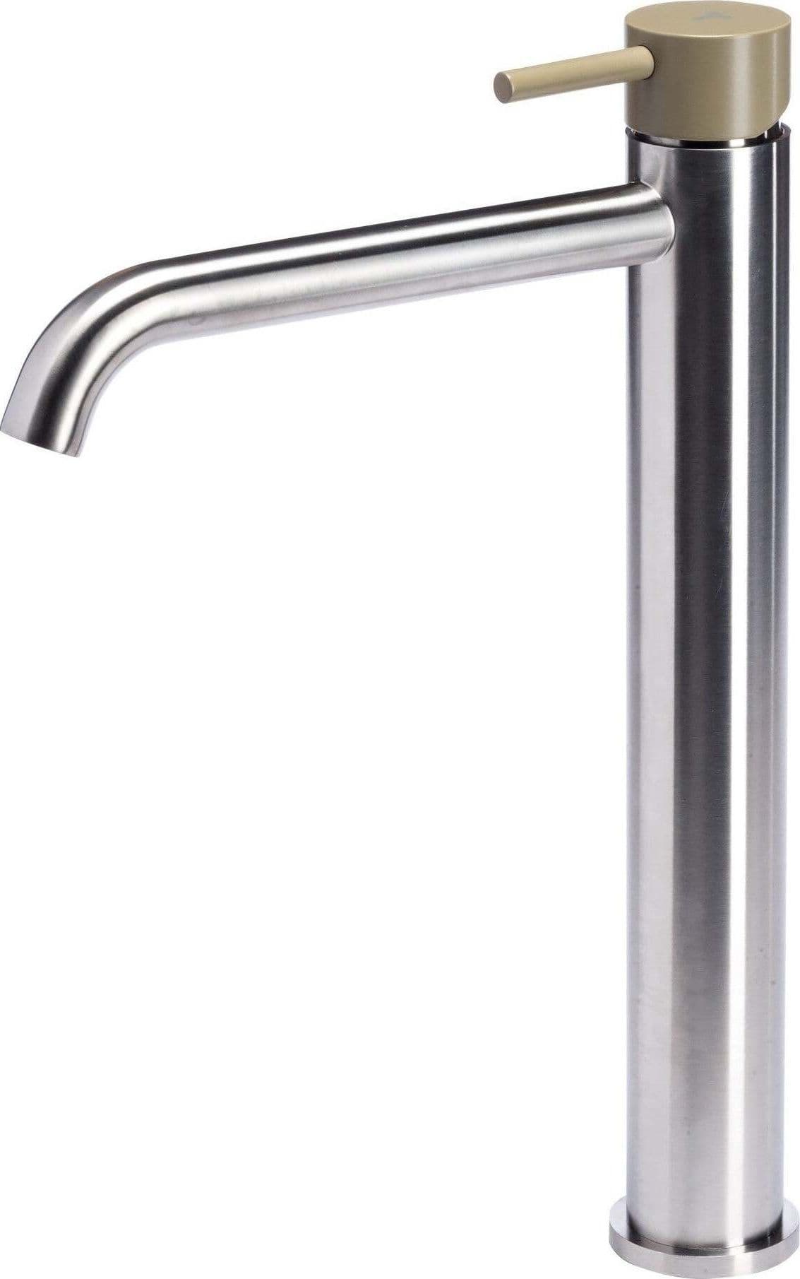 Miscelatore-versione-alta-per-lavabo-senza-scarico-con-maniglia-colorata-di-Tubico