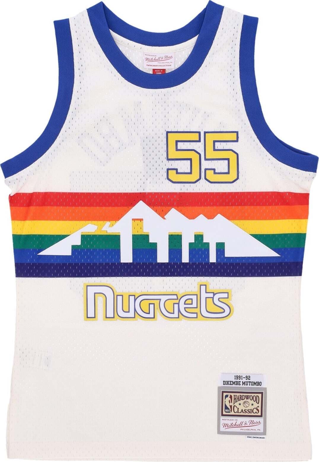 MITCHELL-&-NESS-Canotta-Basket-Uomo-Nba-Off-White-Team-Color-Swingman-Jersey-1991-No-00-Dikembe-Mutombo-Dennug-Off-White-da-uomo