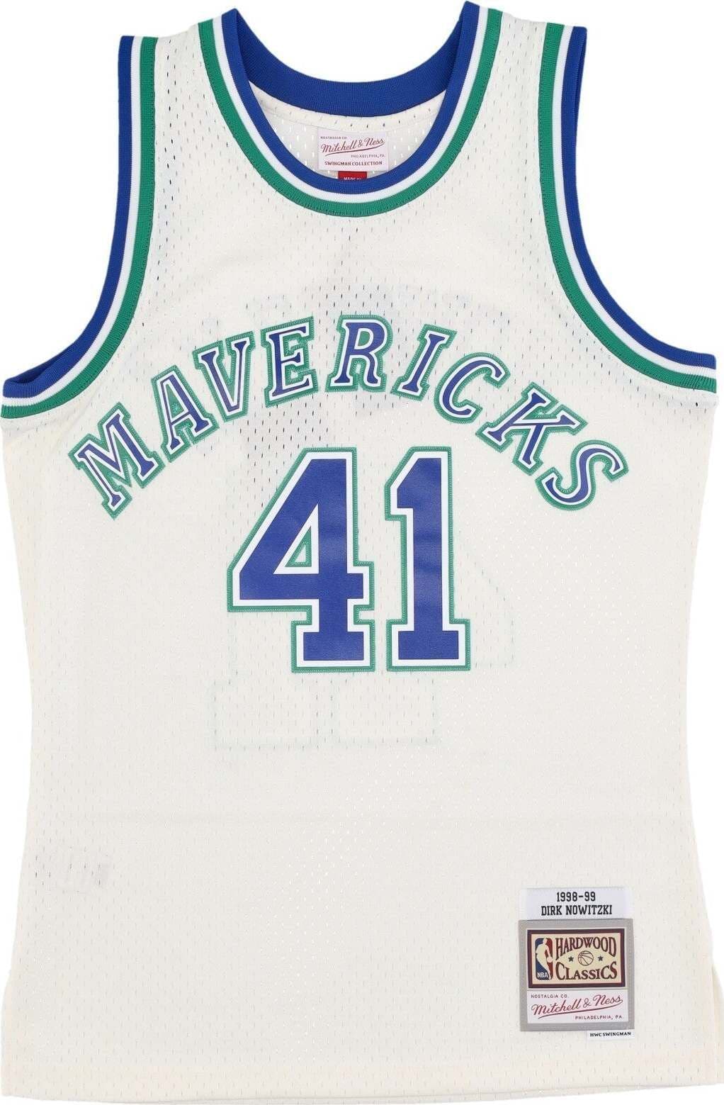 MITCHELL-&-NESS-Canotta-Basket-Uomo-Nba-Off-White-Team-Color-Swingman-Jersey-Hardwood-Classics-1998-No-41-Dirk-Nowitzki-Dalmav-Off-White-da-uomo