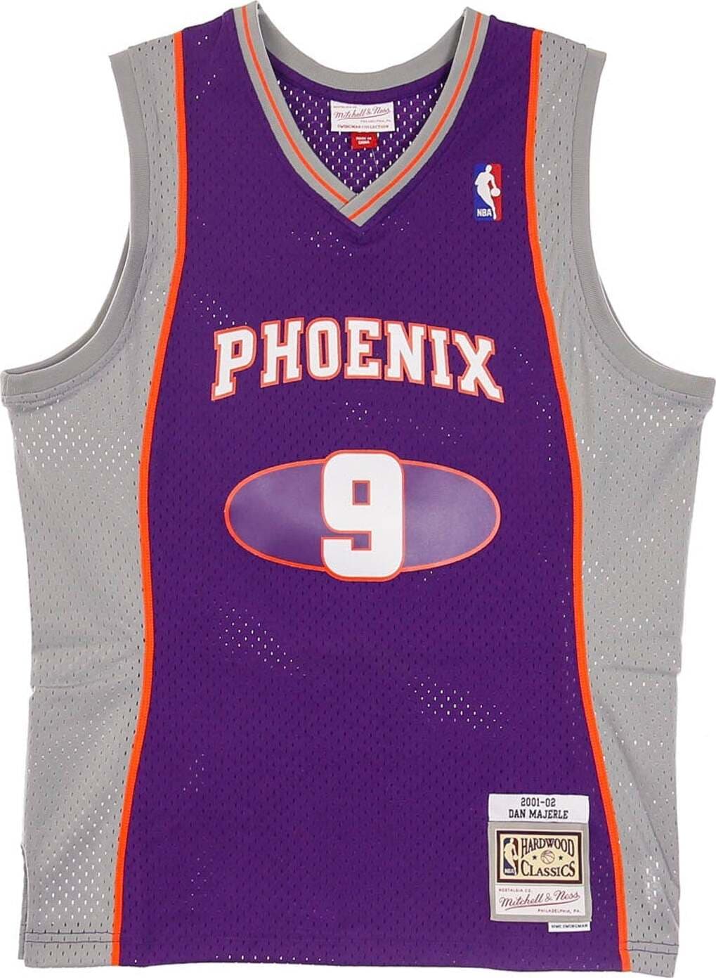 MITCHELL-&-NESS-Canotta-Basket-Uomo-Nba-Swingman-Jersey-Hardwood-Classics-No.9-Dan-Majerle-2001-02-Phosun-Road-Original-Team-Colors-da-uomo