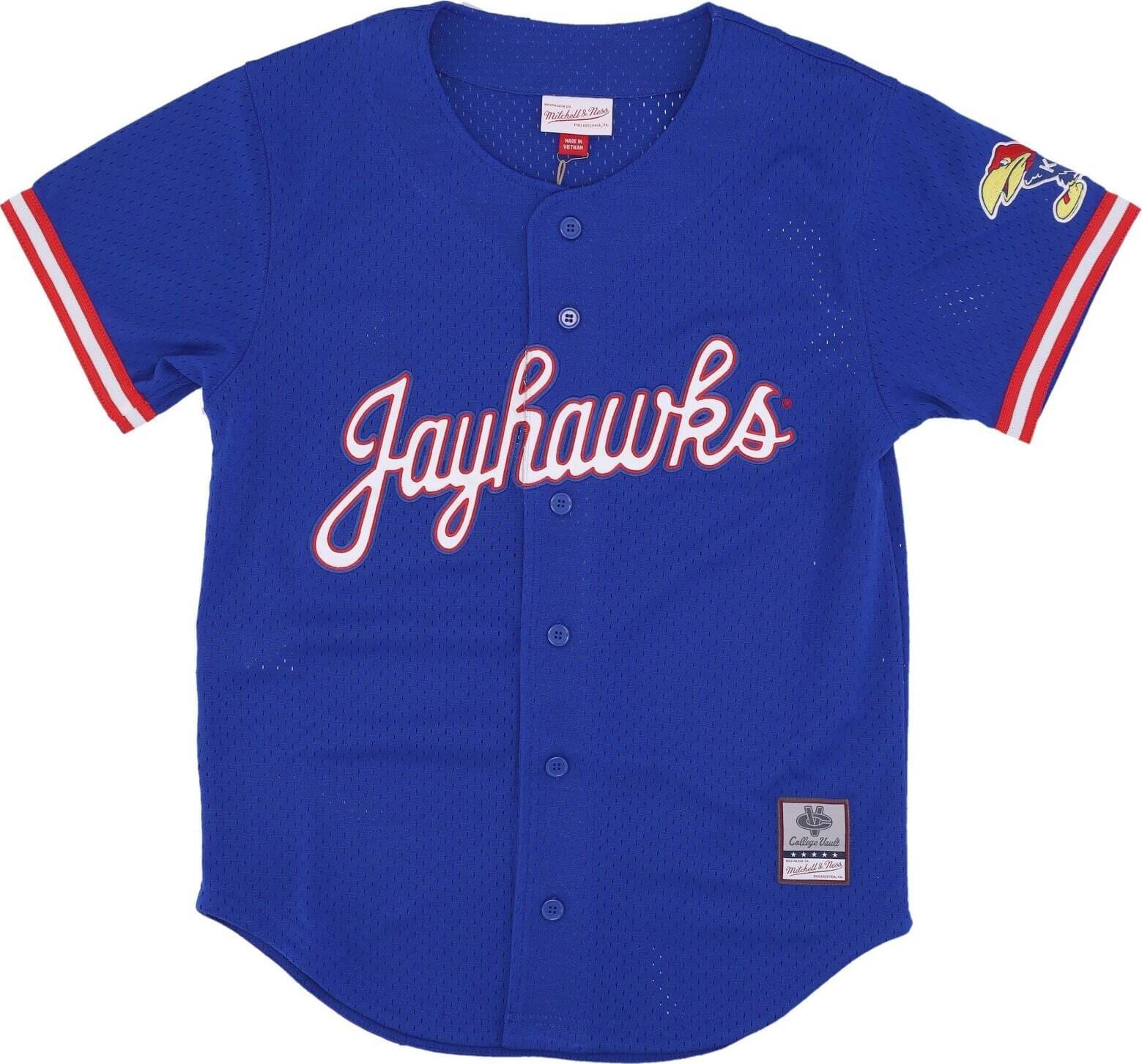 MITCHELL-&-NESS-Casacca-Bottoni-Uomo-Ncaa-On-the-Clock-Mesh-Button-Front-Kanjay-Royal-da-uomo