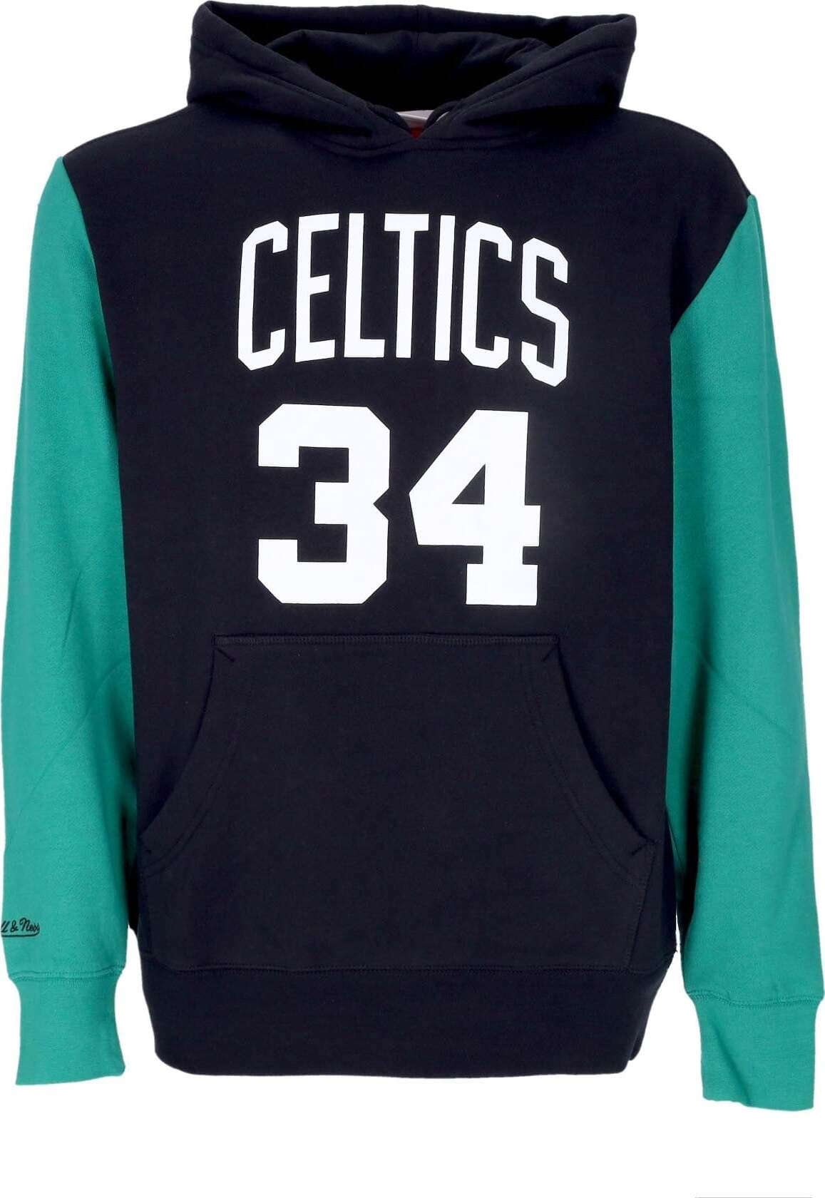 MITCHELL-&-NESS-Felpa-Cappuccio-Uomo-Nba-Fashion-Fleece-Hoodie-2008-No-34-Paul-Pierce-Hardwood-Classics-Boscel-Original-Team-Colors-da-uomo