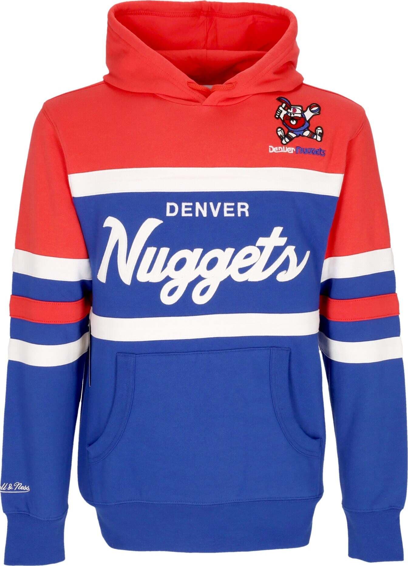 MITCHELL-&-NESS-Felpa-Cappuccio-Uomo-Nba-Head-Coach-Hoodie-Dennug-Original-Team-Colors-da-uomo
