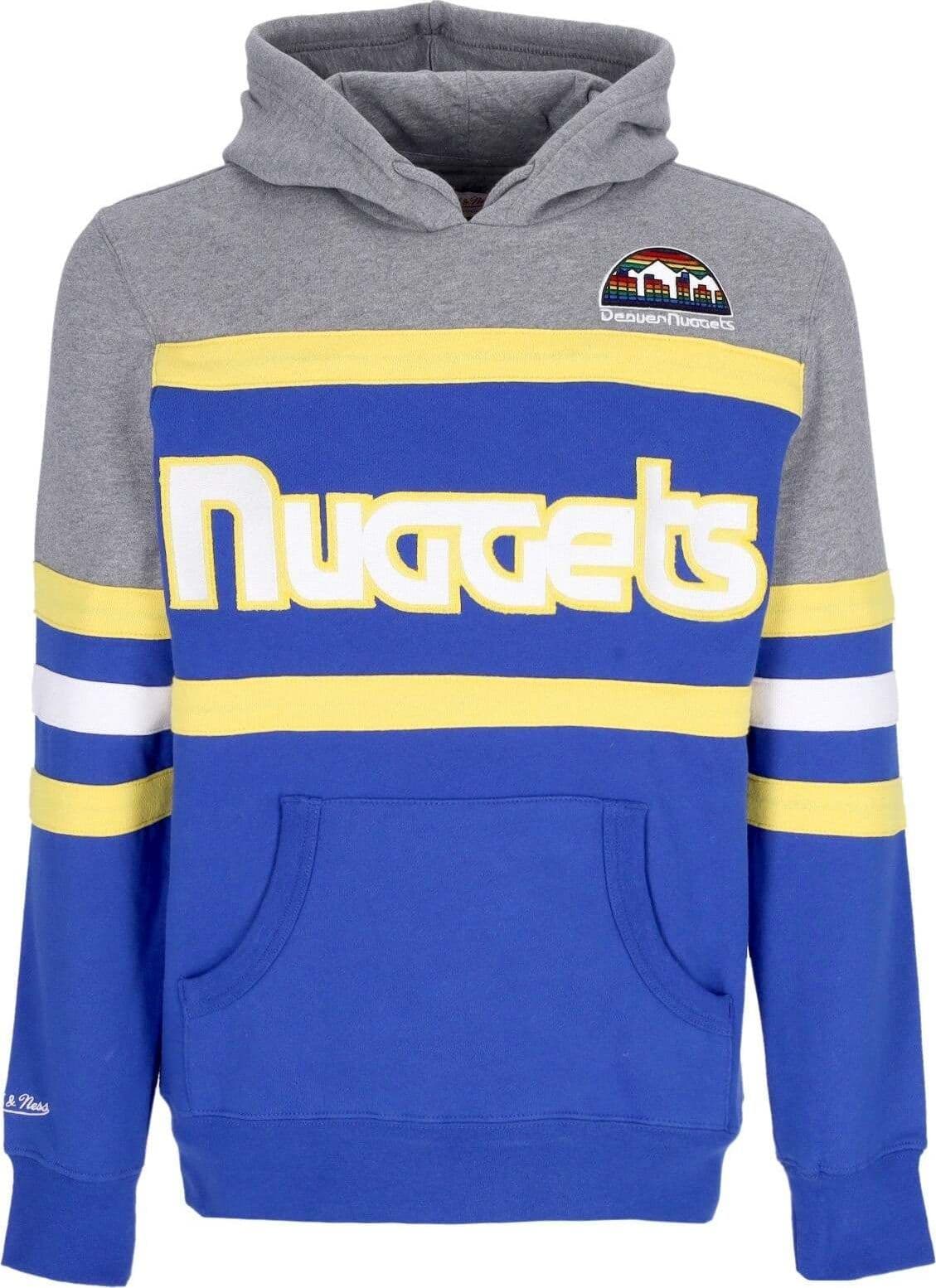 MITCHELL-&-NESS-Felpa-Cappuccio-Uomo-Nba-Headcoach-Hoodie-Hardwood-Classics-Dennug-Royal-da-uomo