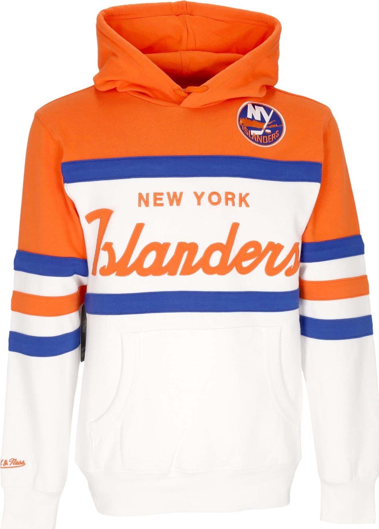 MITCHELL-&-NESS-Felpa-Cappuccio-Uomo-Nhl-Head-Coach-Hoodie-Neyisl-Original-Team-Colors-da-uomo