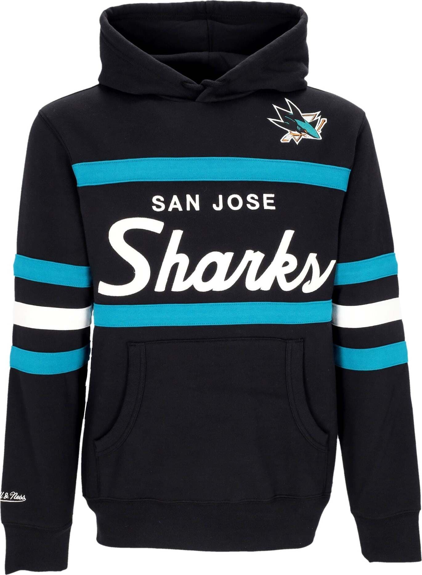 MITCHELL-&-NESS-Felpa-Cappuccio-Uomo-Nhl-Head-Coach-Hoodie-Sajsha-Original-Team-Colors-da-uomo