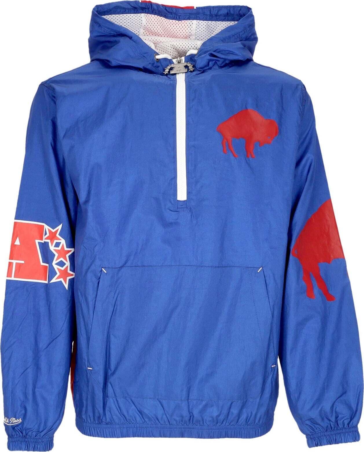 MITCHELL-&-NESS-Giacca-a-Vento-Infilabile-Uomo-Nfl-Team-Og-2.0-Anorak-Windbreaker-Bufbil-Original-Team-Colors-da-uomo
