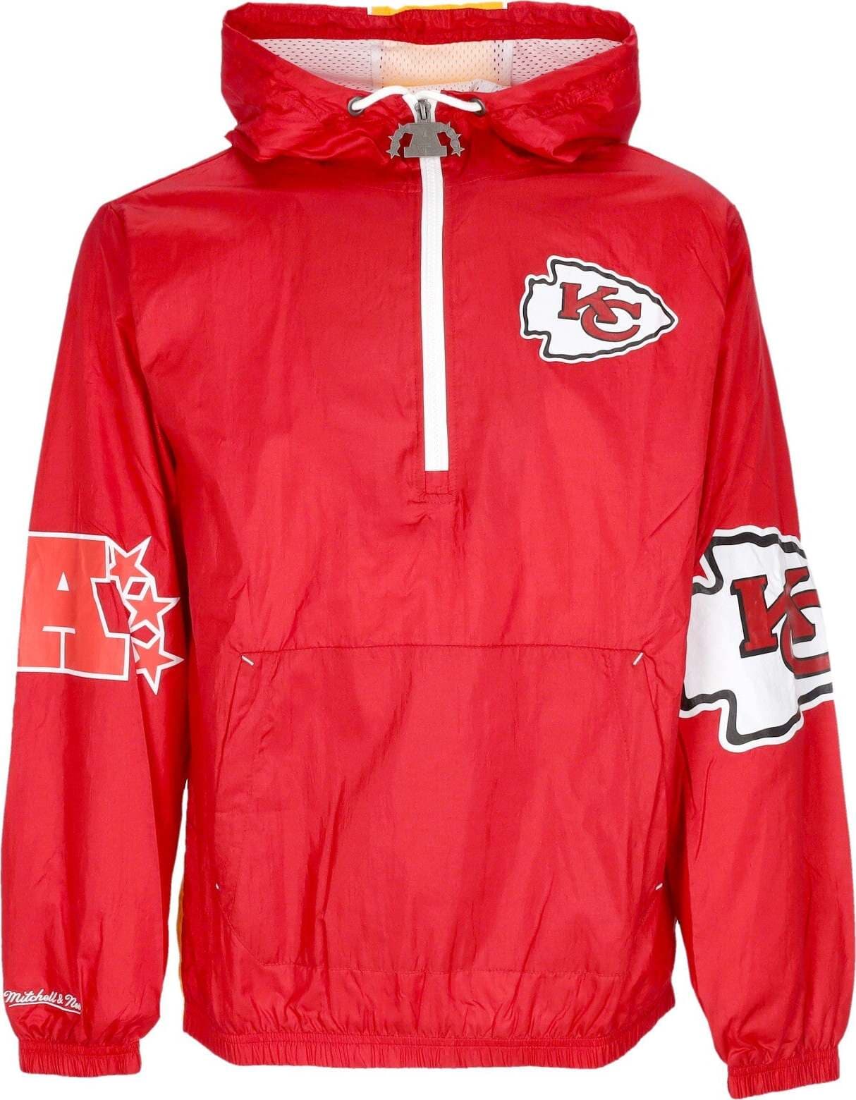 MITCHELL-&-NESS-Giacca-a-Vento-Infilabile-Uomo-Nfl-Team-Og-2.0-Anorak-Windbreaker-Kanchi-Original-Team-Colors-da-uomo