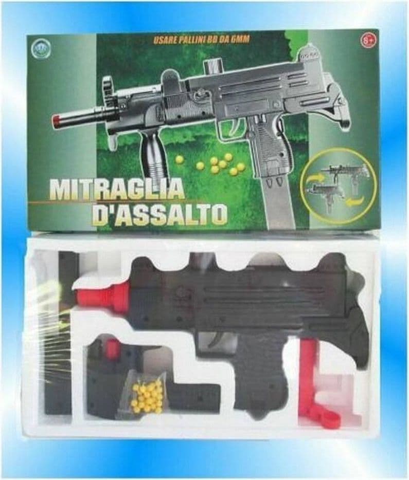 Mitraglia D'assalto Mitra Mitragliatrice Fucile Gioco Giocattolo Bambini