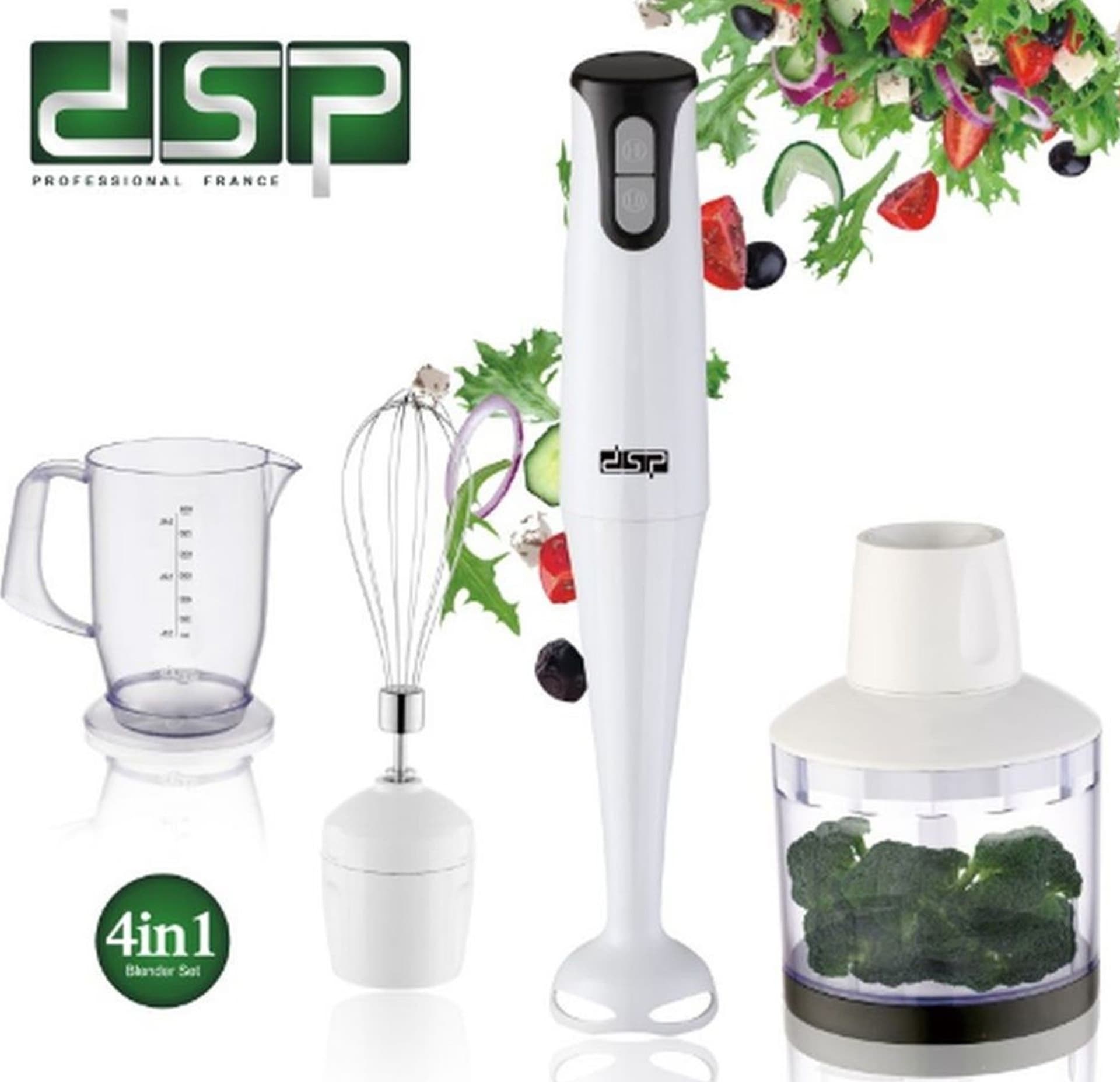 MIXER A IMMERSIONE 2 VELOCITà ROBOT DA CUCINA SBATTITORE MINI TRITATUTTO 300W Trade Shop italia - Napoli, Commerciovirtuoso.it
