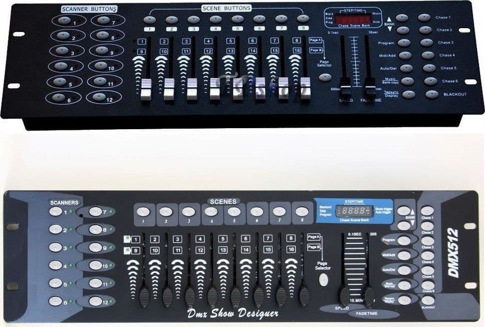 MIXER CENTRALINA LUCI DMX CONTROLLER FARI PAR LED TESTE MOBILI STROBO 192 CH Strumenti Musicali/Sonorizzazione e palcoscenico/Illuminazione/Stroboscopi Trade Shop italia - Napoli, Commerciovirtuoso.it