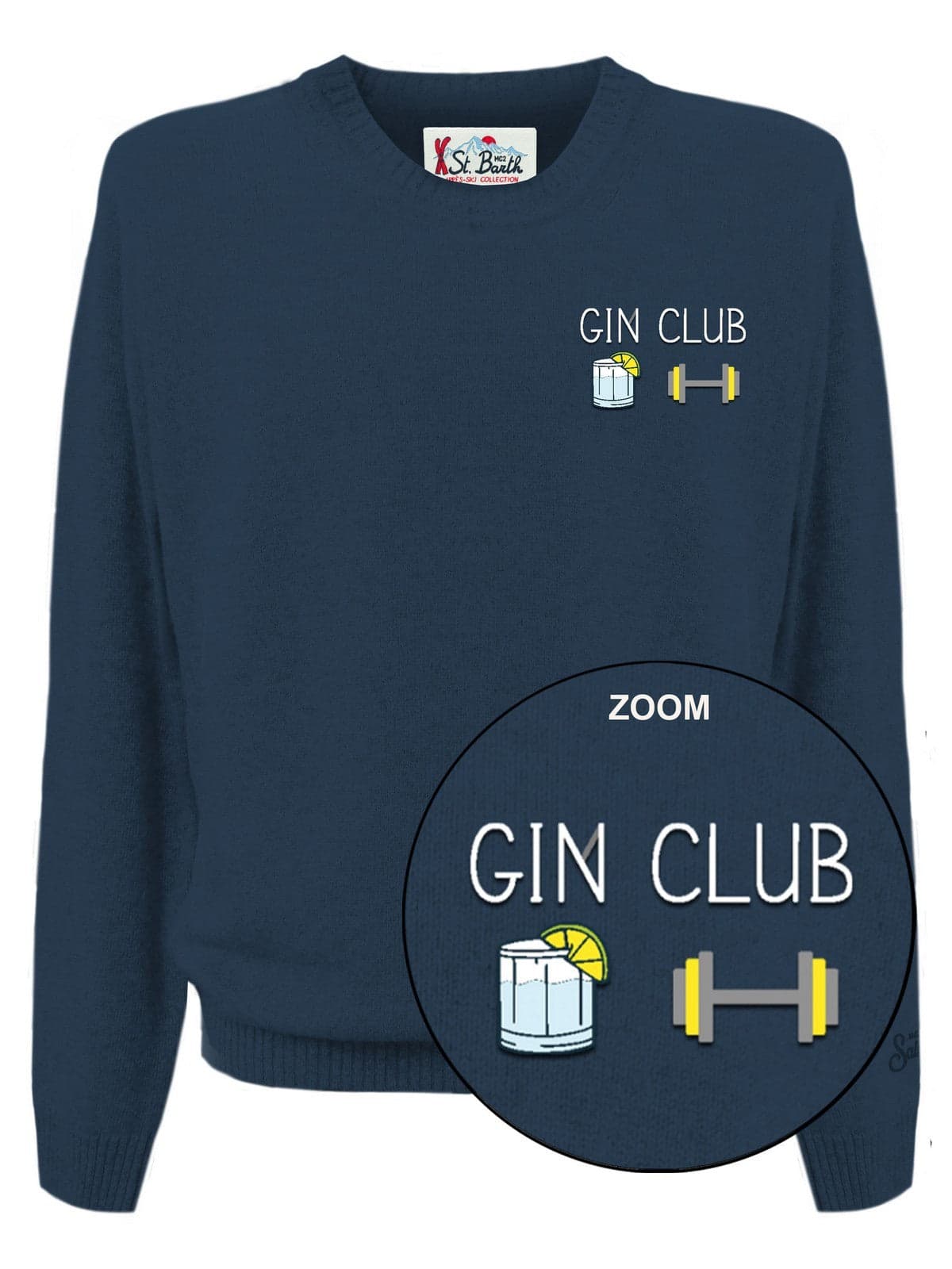 MC2 SAINT BARTH felpe senza cappuccio uomo mc2 saint barth - heron light embry gin club 61 - blu da uomo in Felpe senza cappuccio Drestige - Casamassima, commercioVirtuoso.it