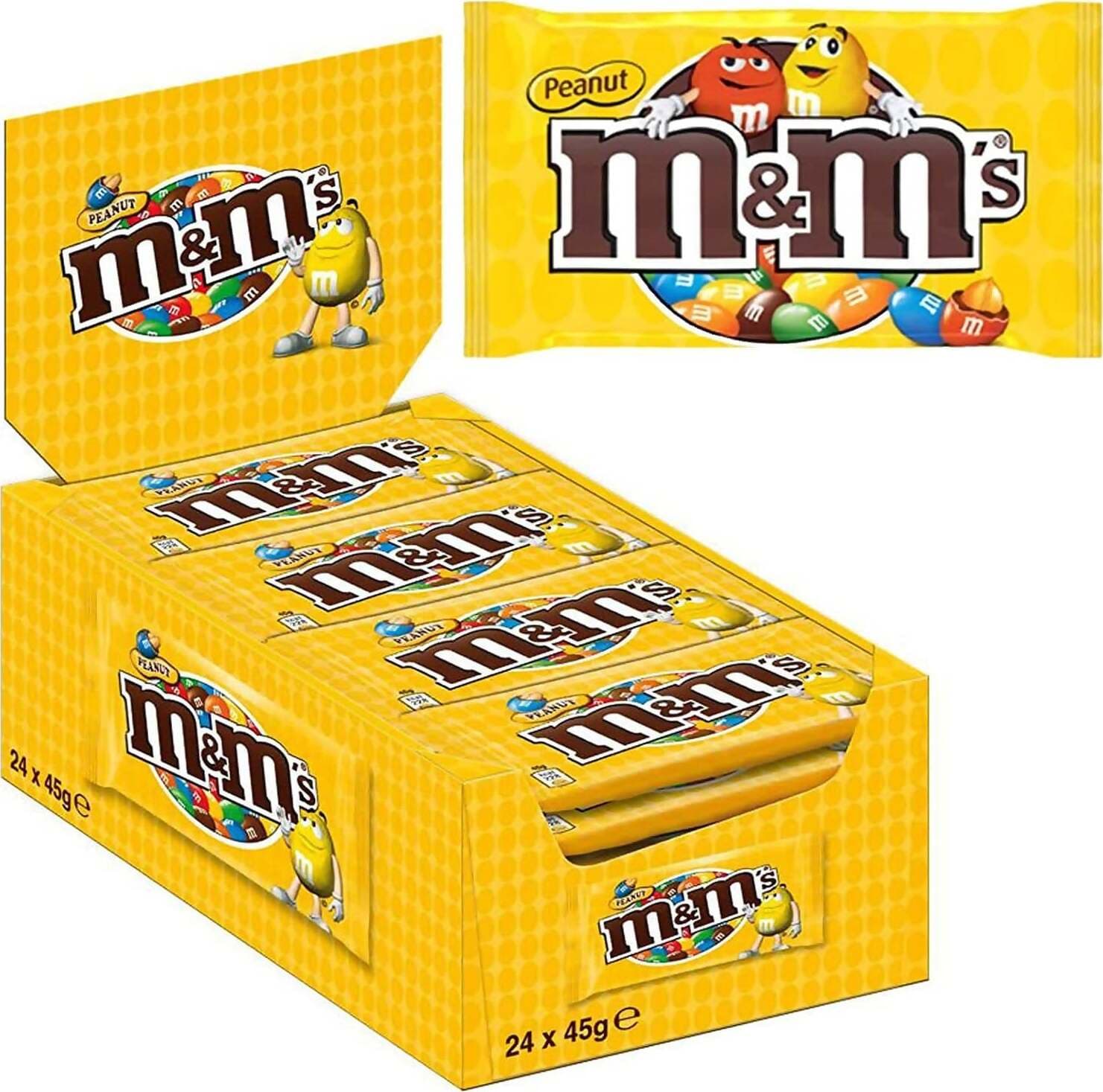M&M'S 24x Confetti Al Cioccolato 45 Gr M&M'S Gialli Confezione Da 24 Pz Alimentari e cura della casa/Snack dolci e salati/Cioccolata/Barrette/Tavolette Franco Pausa Caffè - Albano Laziale, Commerciovirtuoso.it