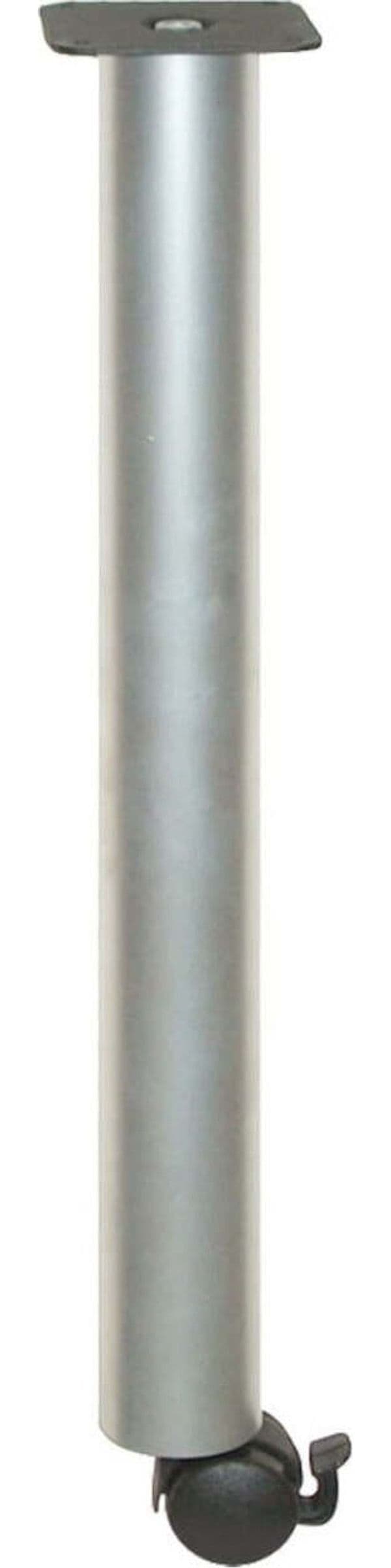 MOBILA---1-GAMBA-TONDA-CON-RUOTA-H710-D60-ALLUMINIO-OPACO