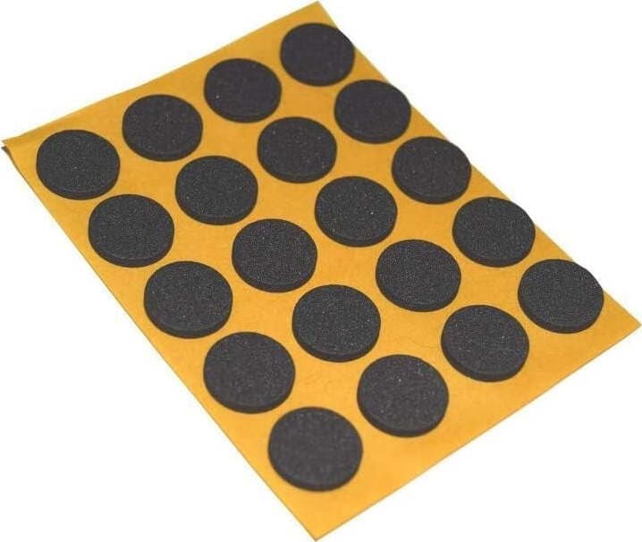 MOBILA---ANTISCIVOLO-MUSSIT-TONDI-IN-EPDM-ADESIVANERA-9-MM-SPESSORE-2,5-MM-45-PZ