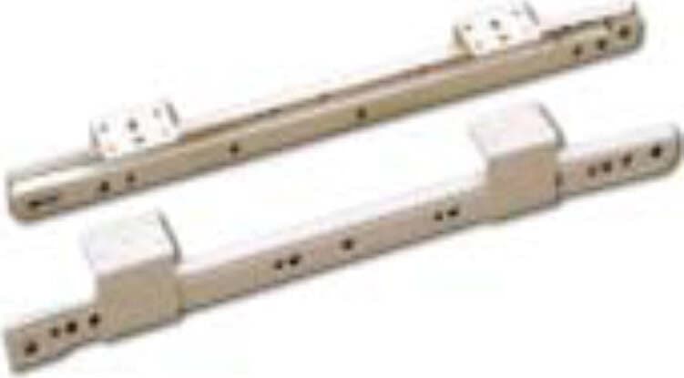 MOBILA---GUIDA-CON-STAFFA-PER-FISSAGGIO-PIANI-TASTIERA-PC-ARGENTO-400--715MM