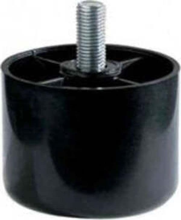 MOBILA---PIEDINO-IN-PLASTICA-D60H40-MM-CON-PERNO-FILETTATO-M10X30-COLORE-NERO