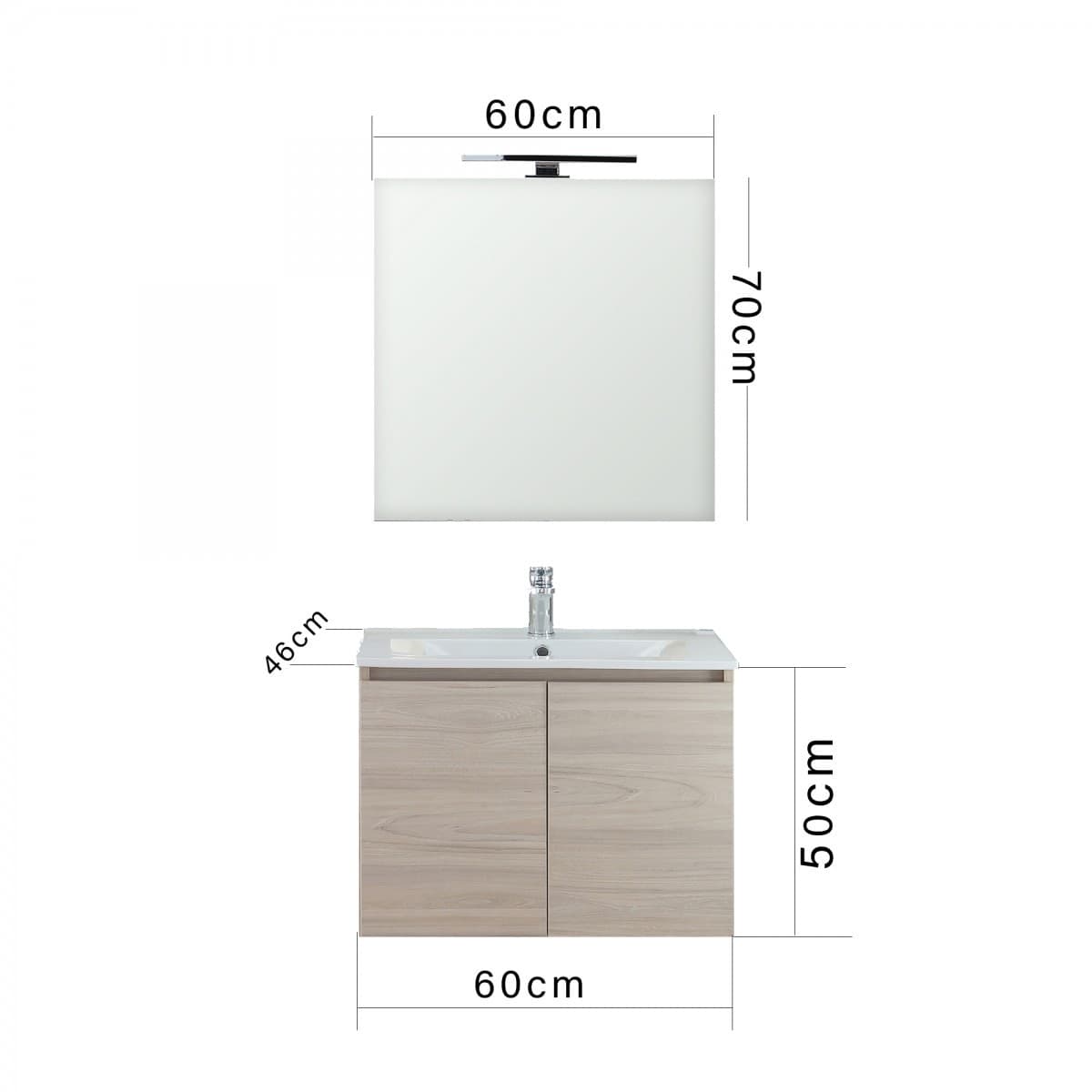 Mobile-Bagno-sospeso-in-legno-chiaro-da-60cm-a-due-sportelli