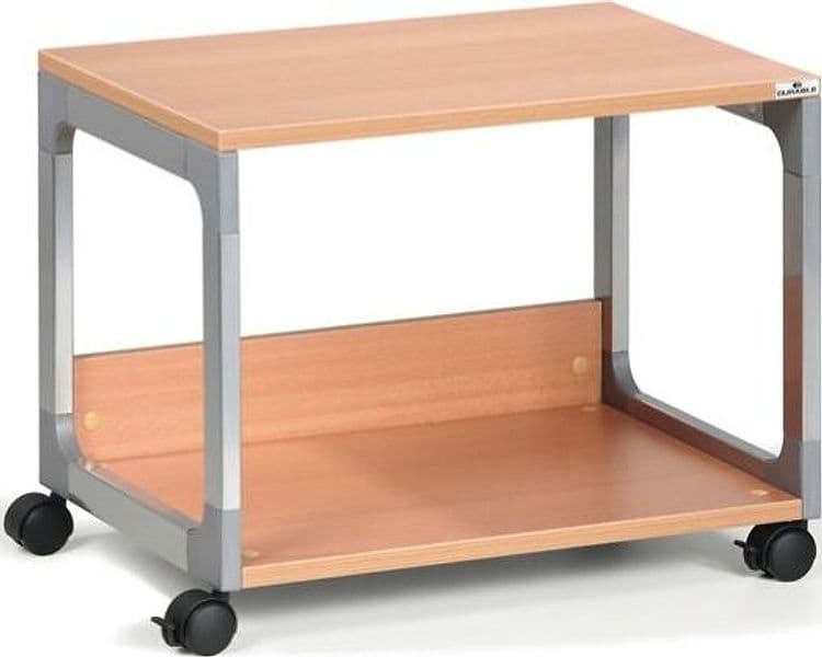Mobile-carrello Multifunzione System 48 - 60 x 43 2 x 47 7 cm - 2 ripiani - con ruote - argento-faggio - Durable Casa e cucina/Arredamento/Studio/Scrivanie e postazioni di lavoro/Postazioni di lavoro per computer Eurocartuccia - Pavullo, Commerciovirtuoso.it