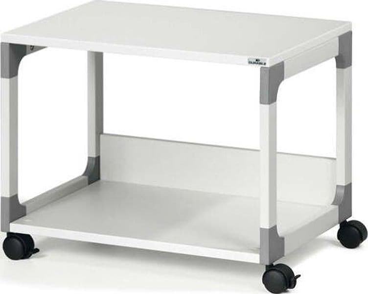 Mobile-carrello Multifunzione System 48 - 60 x 43 2 x 47 7 cm - 2 ripiani - con ruote - grigio - Durable Casa e cucina/Arredamento/Studio/Scrivanie e postazioni di lavoro/Postazioni di lavoro per computer Eurocartuccia - Pavullo, Commerciovirtuoso.it
