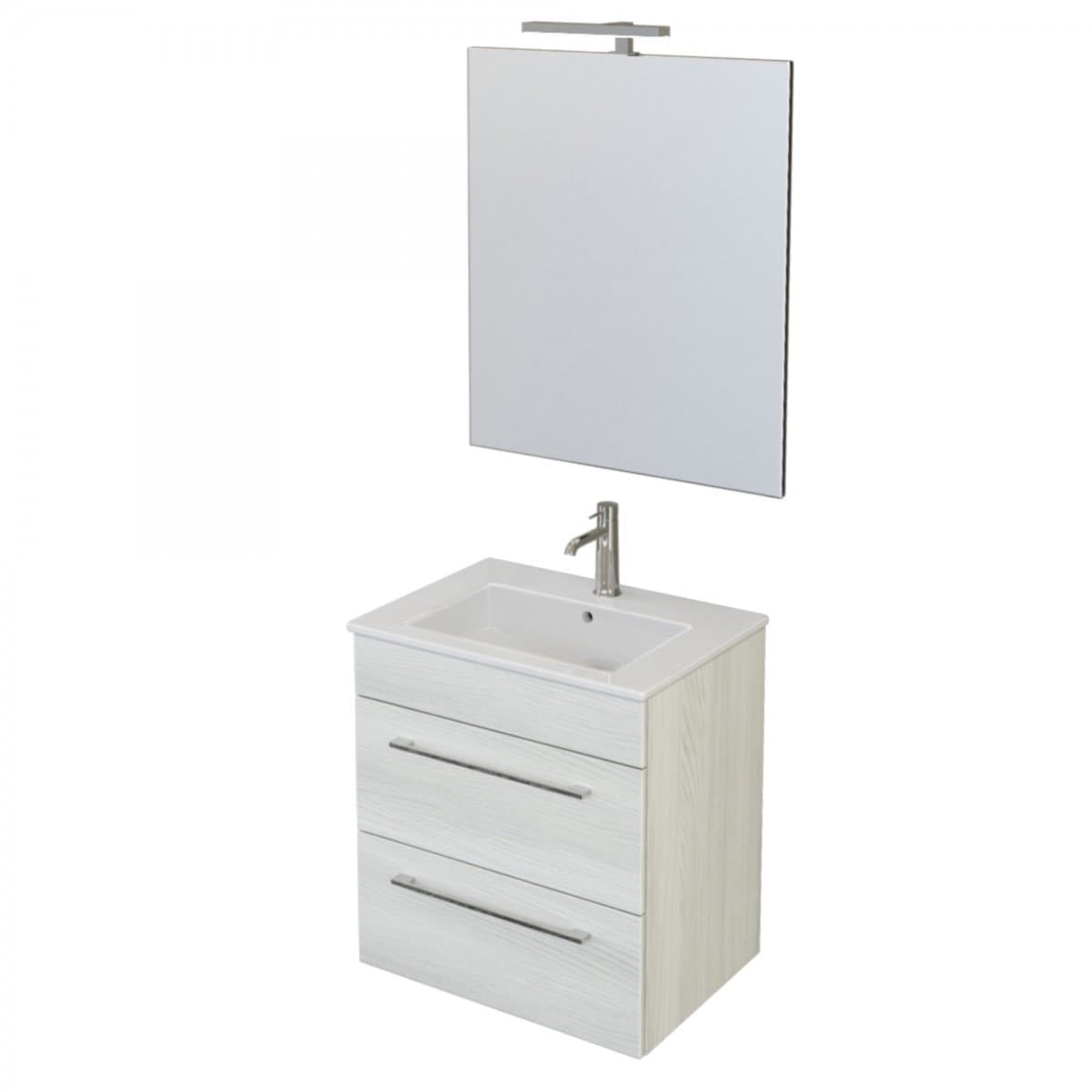 Mobile-da-Bagno-bianco-da-55cm-con-doppio-cassetto-Facil
