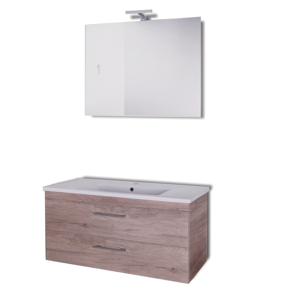 Mobile da bagno sospeso Spring Corda con lavabo specchio MADE IN ITALY Casa e cucina/Bagno/Mobili da bagno/Mobiletti e armadietti/Mobili a muro Ogomondo - Martina Franca, Commerciovirtuoso.it