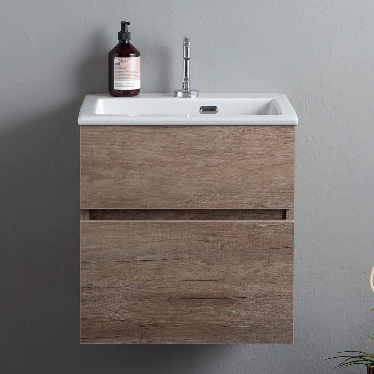 Mobile-lavanderia-sospeso-di-design-colore-Olmo-Naturale-con-lavandino-classico