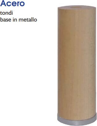 MOBILIA-MASIDEF---PIEDE-TONDO-IN-LEGNO-ACERO-DIAMETRO-50MM-REGOLABILE-H180MM