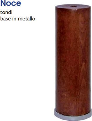 MOBILIA-MASIDEF---PIEDE-TONDO-IN-LEGNO-NOCE-DIAMETRO-50MM-REGOLABILE-H100MM