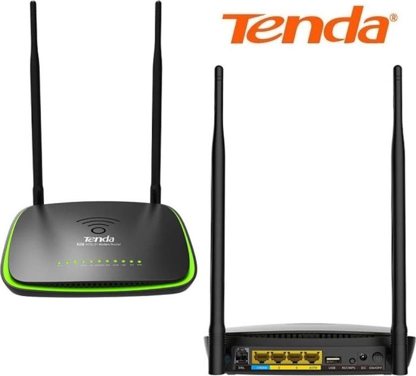 Modem-Router-ADSL+-Wi-Fi-Dual-Band-1200Mbps-TENDA-D1201