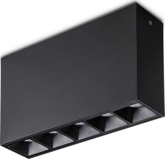 Modulo-Lika-Alluminio-Nero-Led-12,5W-3000K-Luce-Calda