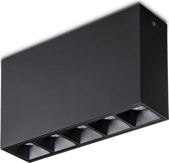 Modulo-Lika-Alluminio-Nero-Led-12,5W-3000K-Luce-Calda
