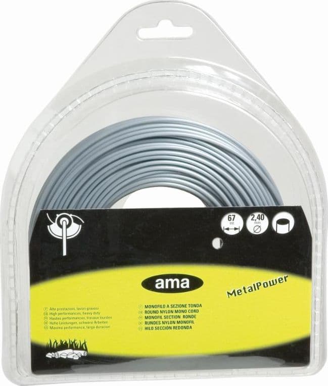Filo per decespugliatore Metal Power da 67m sezione tonda Ø 2,4mm in Lame per seghe potatrici GardenStore - Novellara, commercioVirtuoso.it