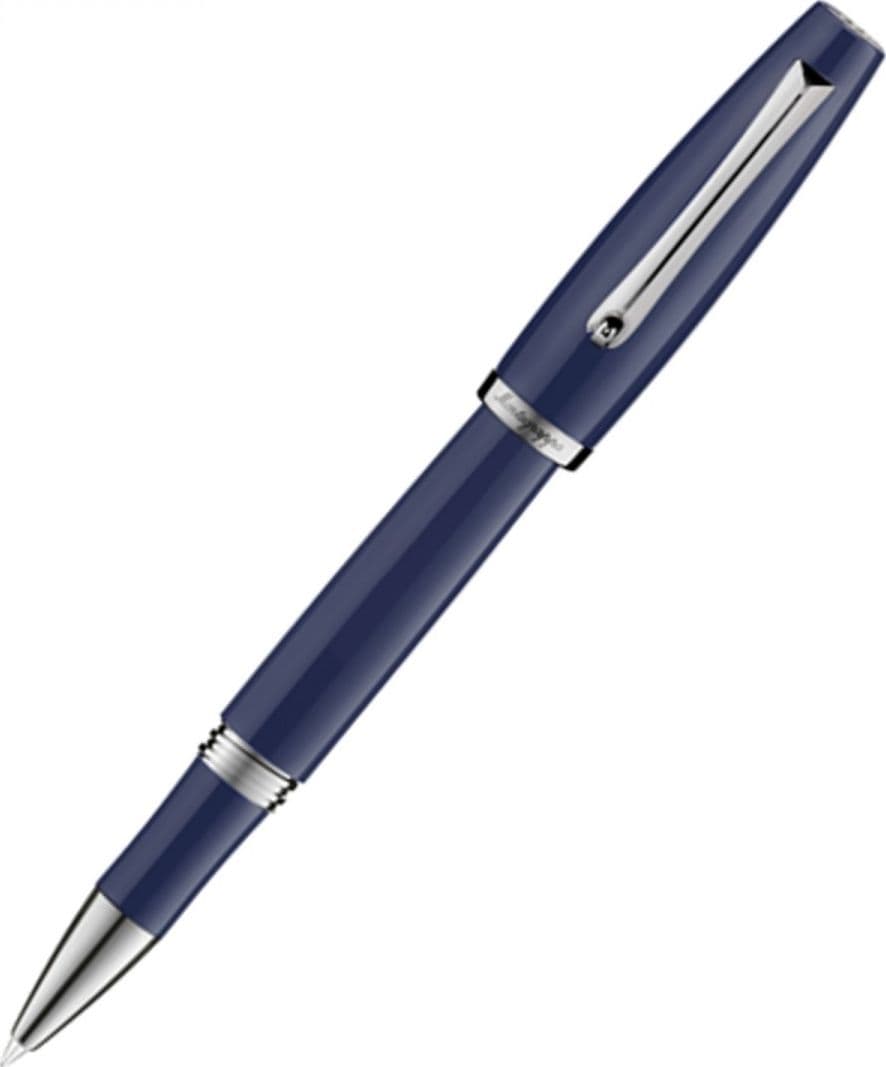 MONTEGRAPPA Penna roller Manager blue navy minuterie acciaio ISMANRIB_3 in Penne a sfera Gioielleria Saba - Dolianova, commercioVirtuoso.it