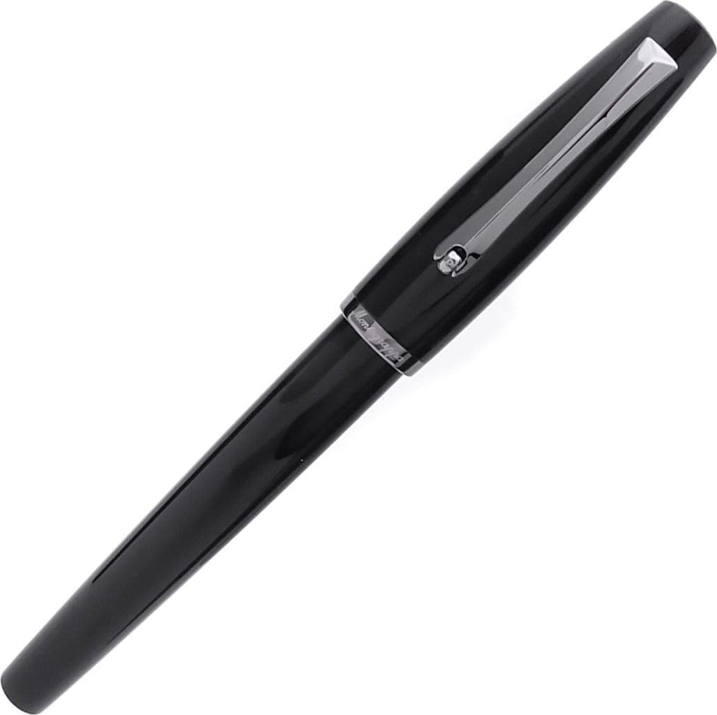 MONTEGRAPPA Penna roller Manager nera minuterie PVD rutenio ISMANRLC in Penne roller a inchiostro gel Gioielleria Saba - Dolianova, commercioVirtuoso.it