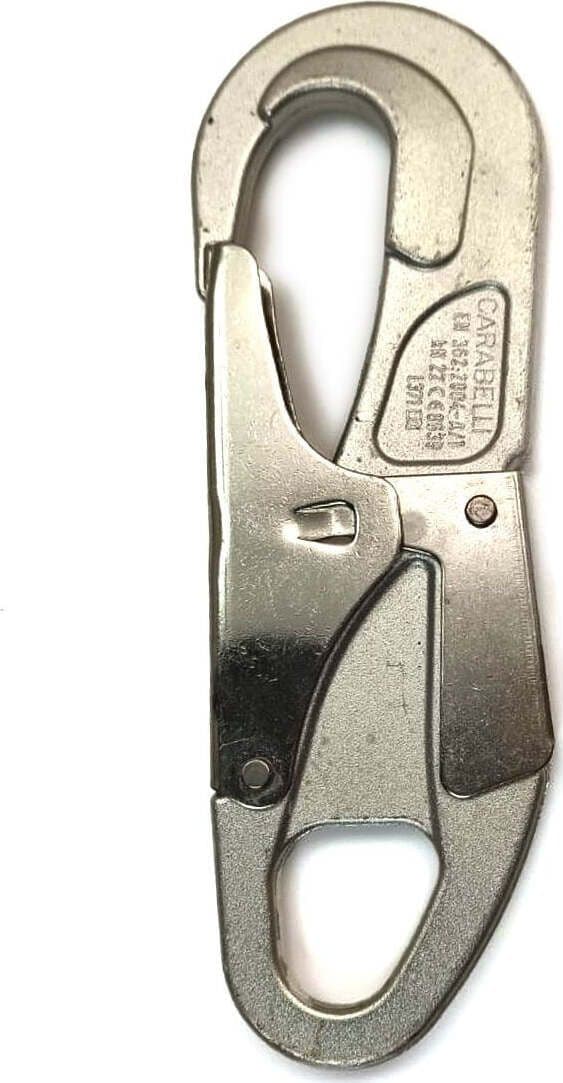 Moschettone Carabelli 22 kN Metallo Climbing Arrampicata Cantieristica Chiusura Automatica a Doppio Grilletto in Moschettoni con ghiera 85cento.it - Potenza, commercioVirtuoso.it