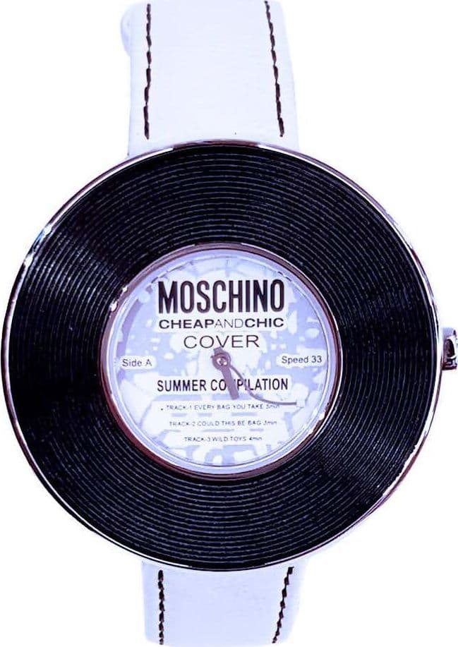Moschino Orologio Donna it's Time for Miusic Summer Compilation Disco In Vinile Accessorio in Pelle per Lei Bianco e Nero MW0009 in Orologi da polso E B Gioielli - Siderno, commercioVirtuoso.it