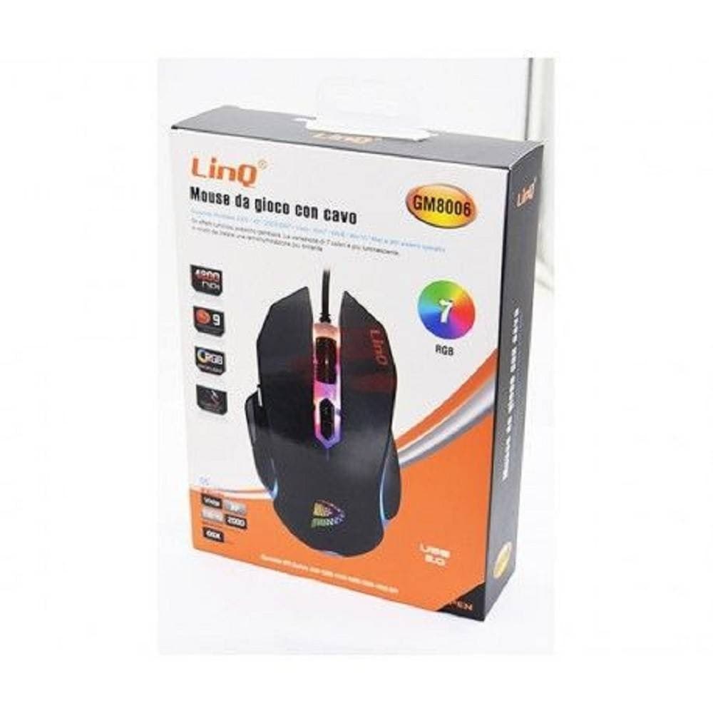 Mouse Gaming Da Gioco Con Filo Usb 2.0 Dpi Regolabile 4800dpi 7 Luci Rgb Gm8006 Elettronica/Informatica/Accessori/Tastiere Mouse e periferiche di input/Mouse Trade Shop italia - Napoli, Commerciovirtuoso.it