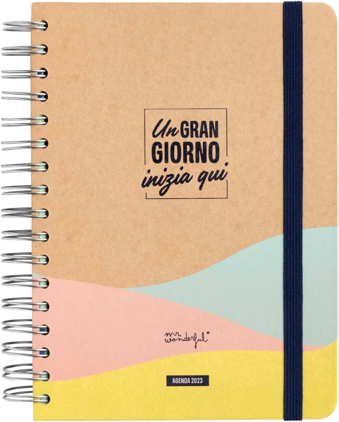 Mr wonderful Agenda Classica 2023 Giornaliera - Un Gran Giorno Inizia Qui in Diari per appuntamenti e agende Cartolibreria La Fenice - Spadafora, commercioVirtuoso.it