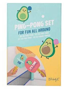 Mr wonderful Ping Pong Set for Fun All Around Set per Gioco Ping Pong Con 2 Racchette 3 Palline E Rete Regolabile