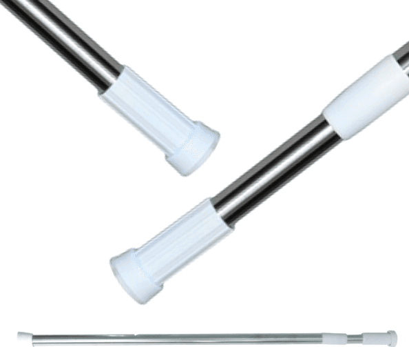 MSV Barra di asta per tenda doccia o vasca allungabile senza forare 110-200cm Acciaio inossidabile in Bastoni e telai per tende BagnoClic.it - Pregnana Milanese, commercioVirtuoso.it
