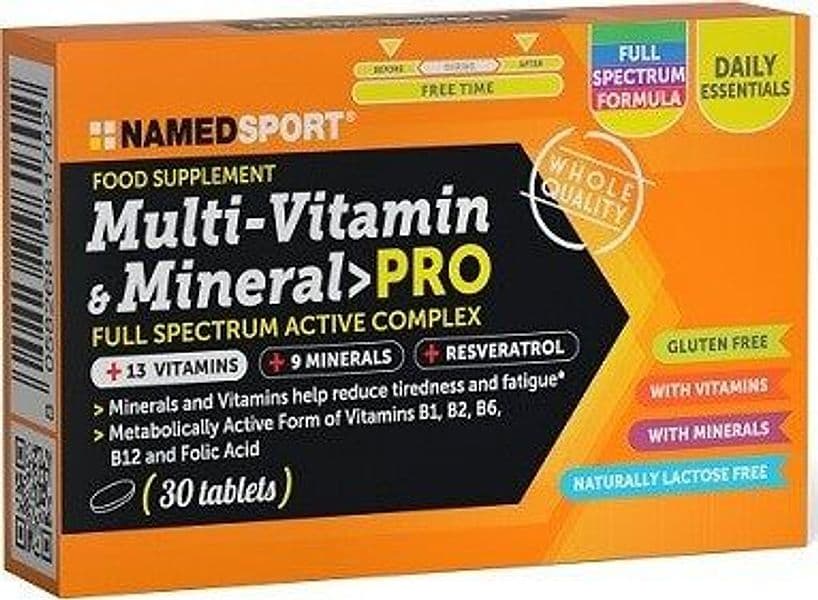 MULTI-VITAMIN&MINERAL-PRO-30-COMPRESSE